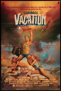 7p0772 NATIONAL LAMPOON'S VACATION NSS style 1sh 1983 Chevy Chase and cast by Boris Vallejo!