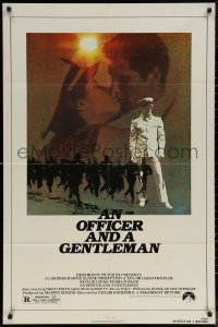 7p0792 OFFICER & A GENTLEMAN 1sh 1982 Richard Gere & Debra Winger in love & in the U.S. Navy!