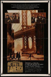 7p0795 ONCE UPON A TIME IN AMERICA 1sh 1984 De Niro, Woods, Sergio Leone, top cast old and young!