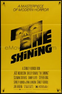 7p0877 SHINING NSS style 1sh 1980 Stephen King & Stanley Kubrick, iconic art by Saul Bass!
