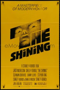 7p0878 SHINING studio style 1sh 1980 Stephen King & Stanley Kubrick, iconic art by Saul Bass!