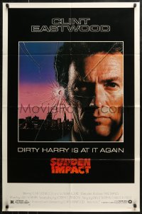 7p0907 SUDDEN IMPACT 1sh 1983 Clint Eastwood is at it again as Dirty Harry, great image!