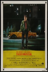 7p0921 TAXI DRIVER 1sh 1976 Guy Peellaert art of Robert De Niro, Martin Scorsese classic!