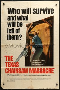 7p0927 TEXAS CHAINSAW MASSACRE 1sh 1974 Tobe Hooper cult classic slasher horror!