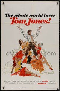 7p0945 TOM JONES int'l 1sh 1963 Albert Finney, great different cartoon artwork!
