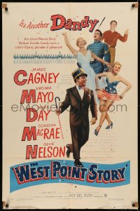 7p0988 WEST POINT STORY 1sh 1950 dancing cadet James Cagney, Virginia Mayo, Doris Day
