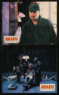 7p0039 BRAZIL 12 style B French LCs 1985 Terry Gilliam, Jonathan Pryce & Robert De Niro!
