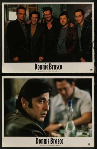 7p0044 DONNIE BRASCO 12 French LCs 1997 Al Pacino is betrayed by undercover cop Johnny Depp!