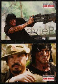 7p0080 RAMBO 8 French LCs 2008 Julie Benz, wildman Sylvester Stallone in title role!