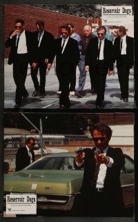 7p0081 RESERVOIR DOGS 8 French LCs 1992 Quentin Tarantino, Harvey Keitel, Steve Buscemi, Chris Penn!