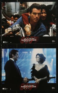 7p0049 TOMORROW NEVER DIES 12 French LCs 1997 Pierce Brosnan as Bond, Michelle Yeoh, Teri Hatcher!