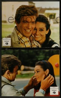7p0031 TWO FOR THE ROAD 18 French LCs 1967 great images of Audrey Hepburn & Albert Finney!