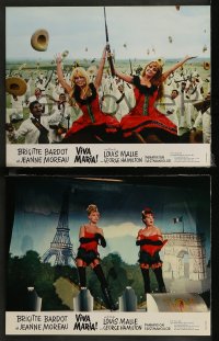 7p0030 VIVA MARIA 24 French LCs 1965 Louis Malle, sexiest babes Brigitte Bardot & Jeanne Moreau!