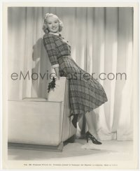 7r0074 BETTY GRABLE 8x10 still 1937 wearing pleated plaid sports frock in College Swing!