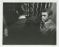 7r0093 BULLITT 8.25x10 still 1968 great close up of Steve McQueen & detectives in cramped elevator!