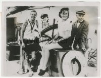 7r0108 CHARLIE CHAPLIN/PAULETTE GODDARD/NORMA SHEARER 6x8 news photo 1934 stars on yachting cruise!