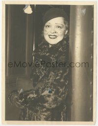 7r0120 CLARA BOW 6.5x8.5 news photo 1932 she took the train cross country to NYC & read 11 books!
