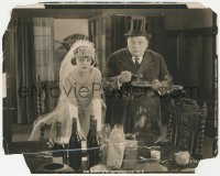 7r0135 CRAZY TO MARRY 8.25x10.25 still 1921 great close up of newlywed Fatty Arbuckle by bride Lila Lee!