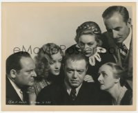 7r0136 CRIME & PUNISHMENT 8x10 still 1935 Edward Arnold & top cast crowd around guilty Peter Lorre!