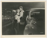 7r0138 CRISS CROSS 8.25x10 still 1949 Burt Lancaster holding Yvonne De Carlo between cars, Siodmak!