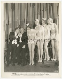 7r0140 DAMES 8x10.25 still 1934 Guy Kibbee & Hugh Herbert with four nearly naked showgirls!