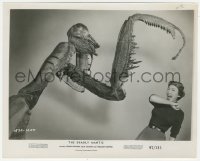 7r0146 DEADLY MANTIS 8x10 still 1957 best FX image of insect monster terrifying Alix Talton!