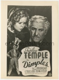 7r0156 DIMPLES 7.5x10.25 still 1936 Joseph A. Maturo art of Shirley Temple & Frank Morgan on 1sh!