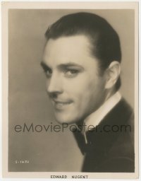 7r0179 EDWARD NUGENT 8x10 key book still 1920s semi-profile portrait in tuxedo with half smile!