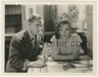 7r0193 FIVE & TEN 8x10 still 1931 Marion Davies by architect Leslie Howard drawing blueprints!