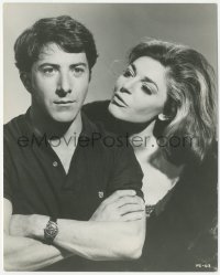 7r0224 GRADUATE 8x10 still 1968 great close up of Anne Bancroft seducing young Dustin Hoffman!