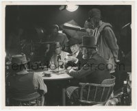 7r0235 HANGING TREE candid 8.25x10 still 1959 Gary Cooper filmed gambling everything on a poker hand!