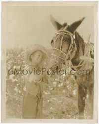 7r0241 HEARTS IN DIXIE 8x10 still 1929 Eugene Jackson caring for donkey by Alex Kahle, ultra rare!
