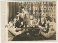 7r0250 HIS KIND OF WOMAN 8x11 key book still 1951 Robert Mitchum, Backus & others gambling at poker!