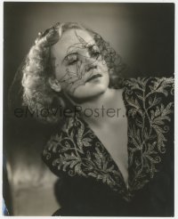 7r0283 JANET SHAW 7.5x9.5 still 1938 great portrait in cool veiled outfit by Elmer Fryer!