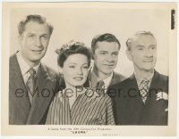 7r0313 LAURA 8x10.25 still 1944 Gene Tierney, Vincent Price, Dana Andrews & Clifton Webb smiling!
