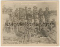 7r0420 PRIVATE PEAT 8x10 LC 1918 posed group portrait of entire Canadian World War I platoon, rare!