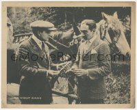 7r0457 SCARLET RUNNER chapter 8 8x10 LC 1916 Earle Williams showing knife to Adolphe Menjou, rare!