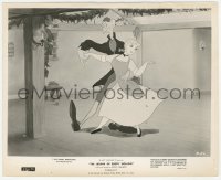 7r0316 LEGEND OF SLEEPY HOLLOW 8.25x10 still R1959 Ichabod Crane dancing with pretty girl, Disney!