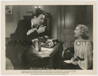 7r0375 MR. SMITH GOES TO WASHINGTON 8x10.25 still 1939 Jean Arthur laughs at James Stewart with pipe!