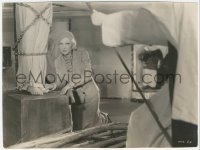 7r0387 MYSTERY OF THE WAX MUSEUM 7.25x9.5 still 1933 Glenda Farrell at feet of Joan of Arc statue!