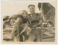 7r0391 NAUGHTY BABY 8x10.25 still 1928 c/u of Alice White & Jack Mulhall wearing swimsuits at beach!