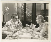 7r0399 NOW & FOREVER 8x10 key book still 1934 Carole Lombard hands letter to Gary Cooper at table!