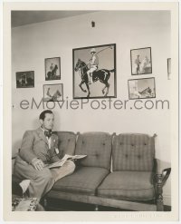 7r0437 ROBERT MONTGOMERY deluxe 8x10 still 1933 in polo corner of his home by Clarence Sinclair Bull!