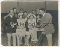 7r0443 ROSCOE FATTY ARBUCKLE stage play 7.5x9.5 still 1920 with William Desmond & other silent actors!