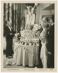 7r0470 SINGIN' IN THE RAIN 8x10.25 still 1952 Gene Kelly watches Debbie Reynolds burst out of cake!