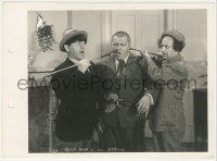 7r0523 THEY STOOGE TO CONGA 8x11 key book still 1943 Three Stooges Moe, Larry & Curly, violent image!