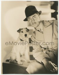 7r0524 THIN MAN 7.25x9.5 still 1934 portrait of William Powell as Nick Charles with Asta the dog!