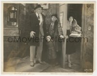 7r0554 UNHOLY 3 7.75x10 still 1930 Lon Chaney, Earles & Linow hide behind door as Lila Lee enters!