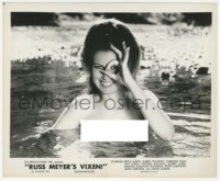 7r0560 VIXEN 8x10.25 still 1968 classic Russ Meyer, naked lady in river with hand over eye!