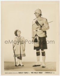 7r0570 WEE WILLIE WINKIE 8.25x10.25 still 1937 Shirley Temple looking up at huge Victor McLaglen!
